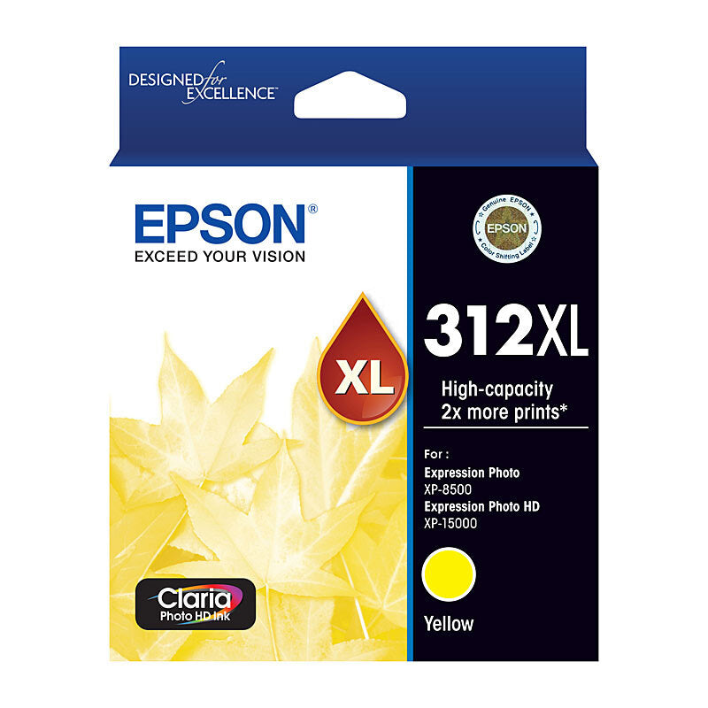 EPSON T183492 312XL YELLOW HIGH YIELD INK CARTRIDGE