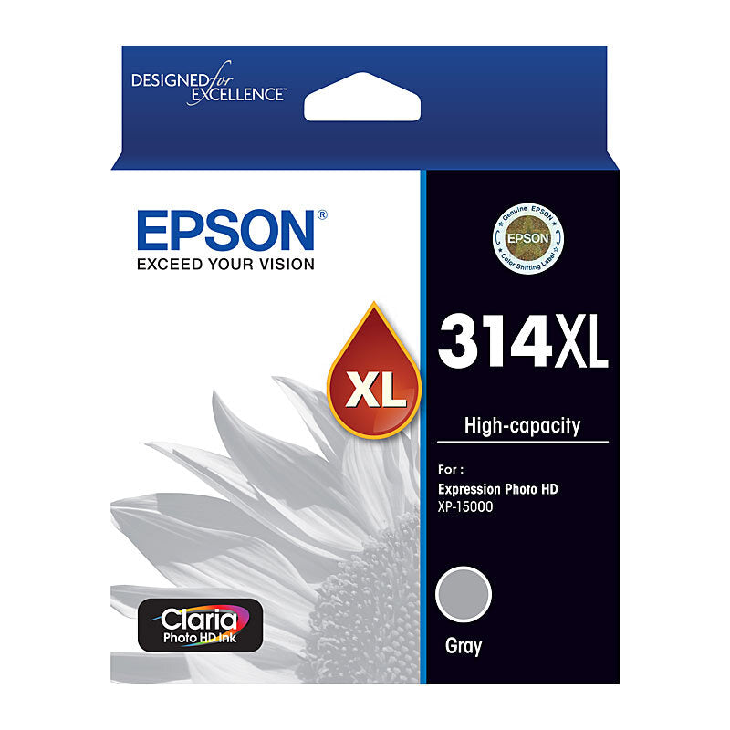 EPSON C13T01M692 314XL HIGH YIELD GRAY INK CARTRIDGE