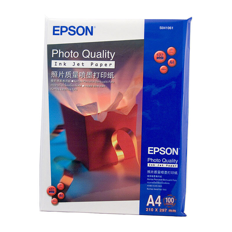 EPSON PAPER S041061 S041786 A4 PHOTO 100PK 102GSM