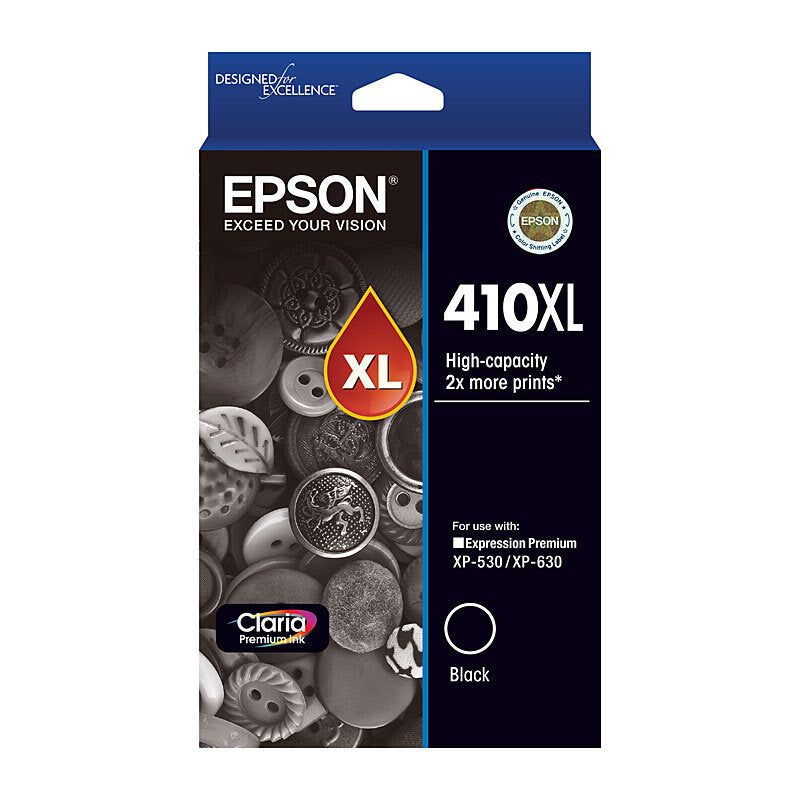 EPSON C13T339192 410XL HIGH YIELD BLACK INK CARTRIDGE