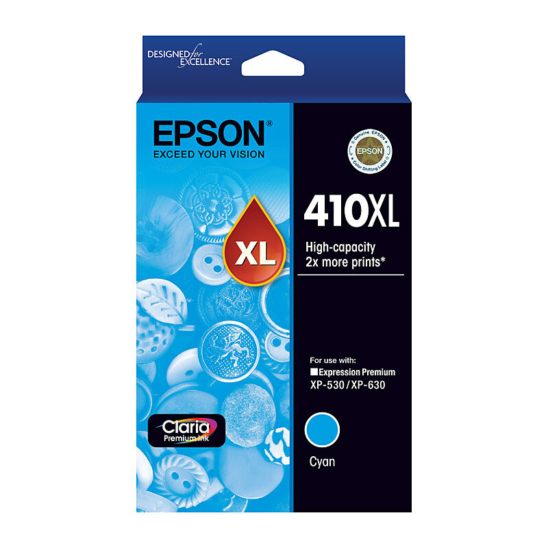 EPSON C13T340292 410XL HIGH YIELD CYAN INK CARTRIDGE