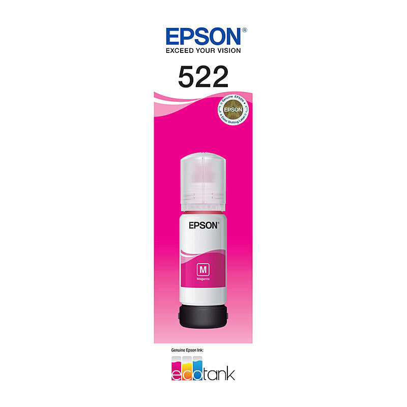 EPSON C13T00M392 522 MAGENTA INK BOTTLE