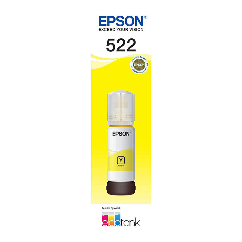 EPSON C13T00M492 522 YELLOW INK BOTTLE