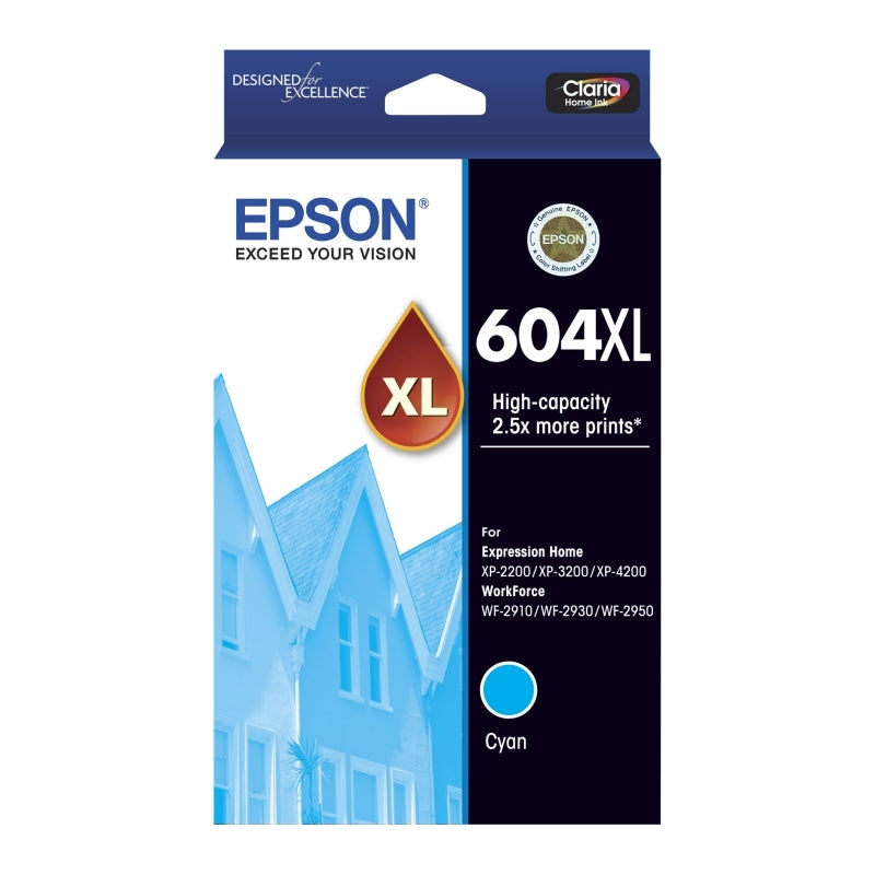 EPSON 604XL CYAN INK CARTRIDGE