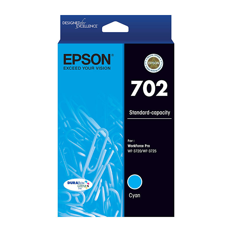 EPSON C13T344292 702 CYAN INK CARTRIDGE