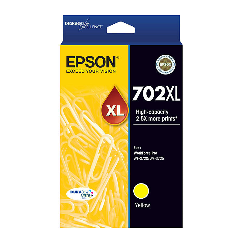 EPSON C13T345492 702XL YELLOW HIGH YIELD INK CARTRIDGES