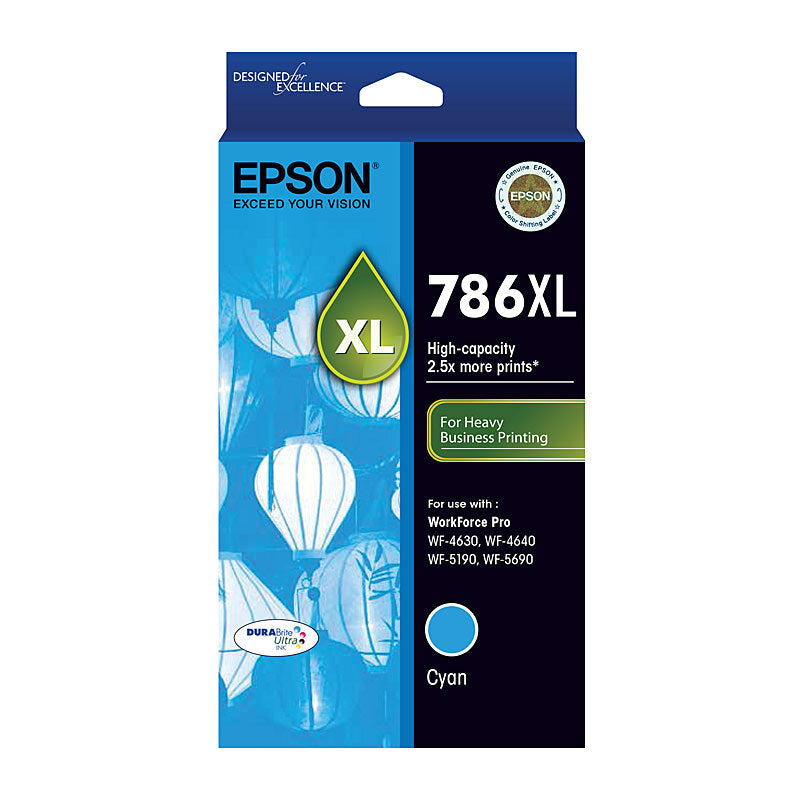 EPSON T7872 786XL CYAN INK CARTRIDGE