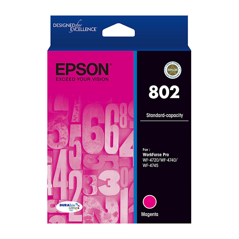 EPSON C13T355392 802 MAGENTA STANDARD YIELD INK CARTRIDGE