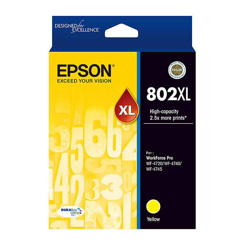 EPSON C13T356492 802XL YELLOW HIGH YIELD INK CARTRIDGE