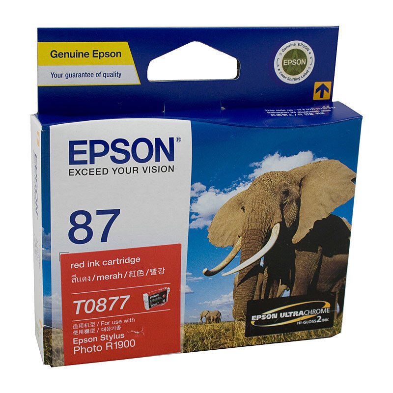 EPSON T0877 RED INK CARTRIDGE