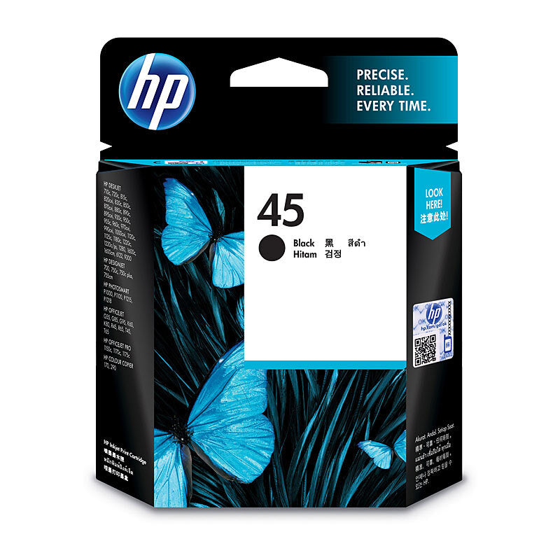 HP 51645A 45 BLACK INK CARTRIDGE