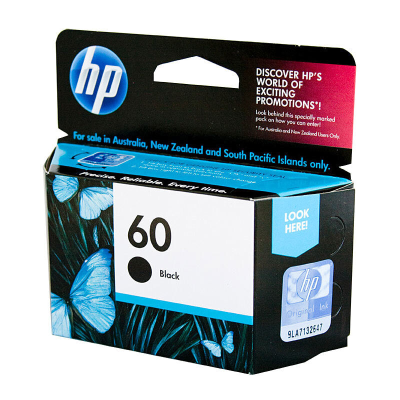 HP 60 BLACK INK CARTRIDGE CC640WA