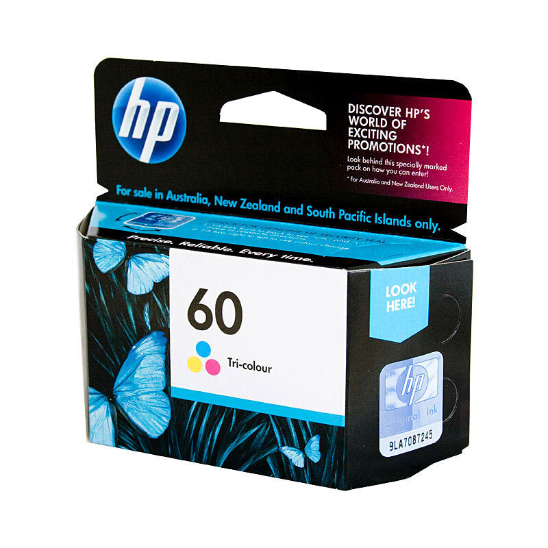 HP 60 COLOUR INK CARTRDIGE CC643WA
