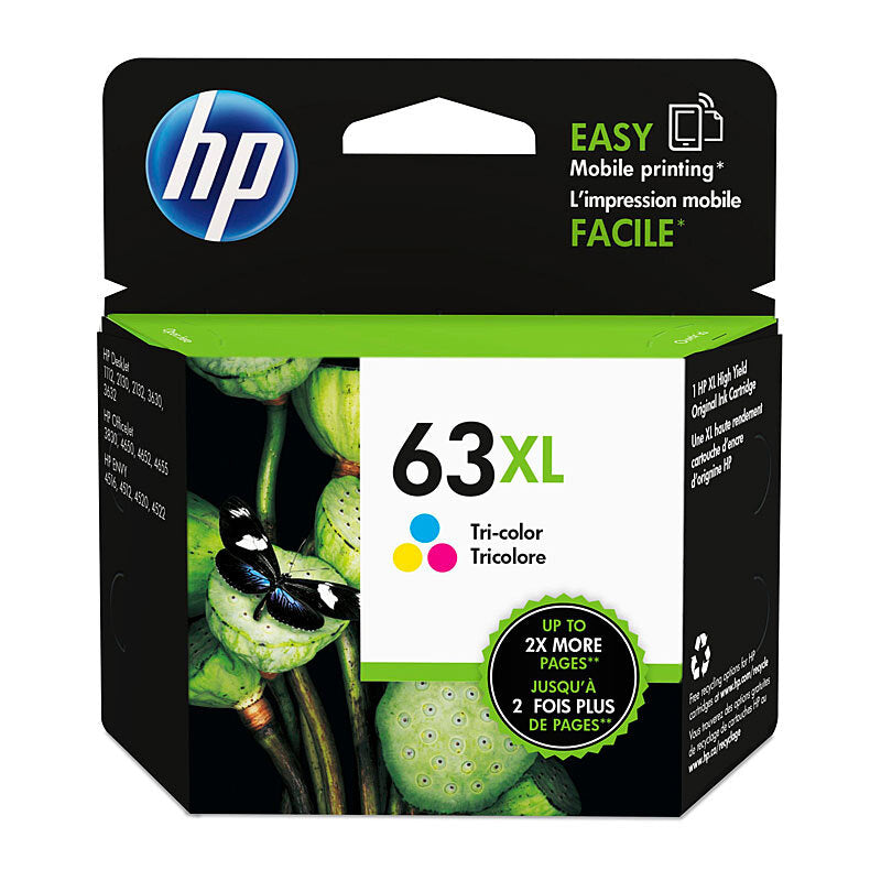 HP F6U63AA 63XL COLOUR INK CARTRIDGE