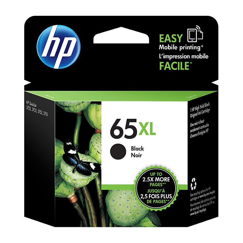 HP N9K04AA 65XL BLACK HIGH YIELD INK CARTRIDGE