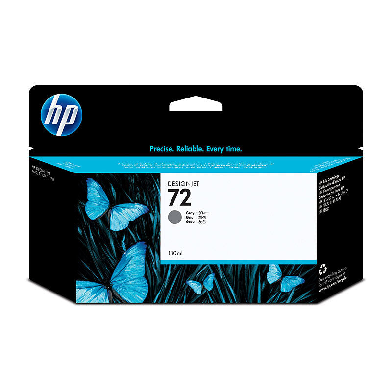 HP 3WX08A C9374A 72 GREY INK CARTRIDGE 130ML