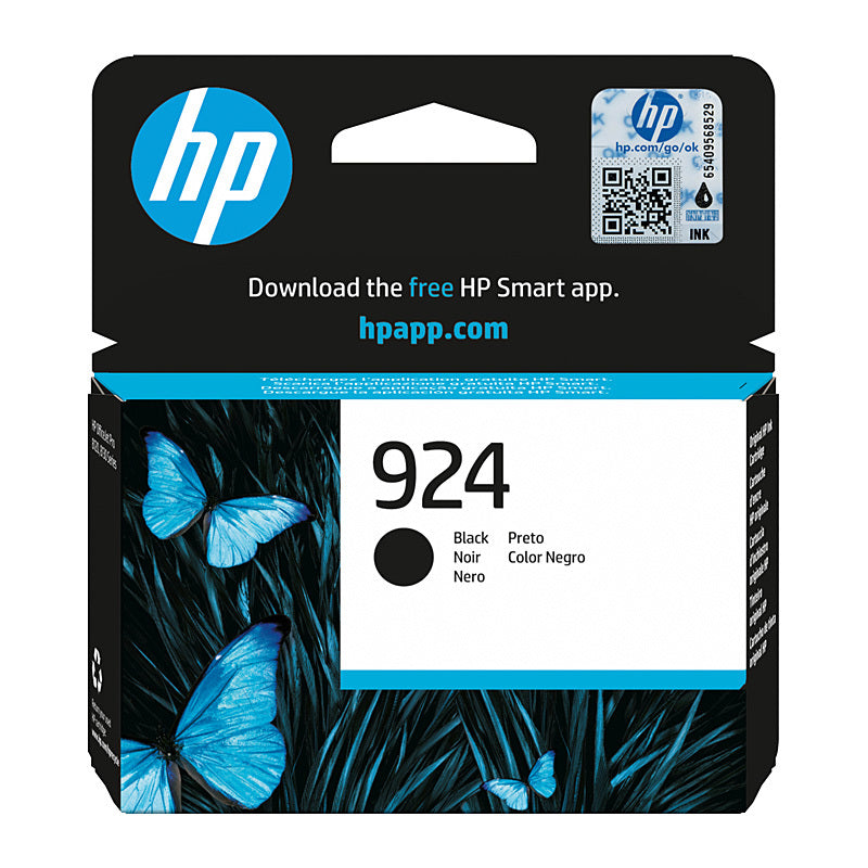 HP 924 4K0U6NA BLACK INK CARTRIDGE