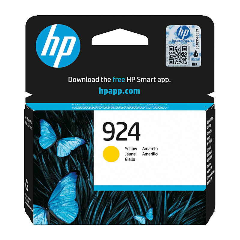 HP 924 4K0U5NA YELLOW INK CARTRIDGE