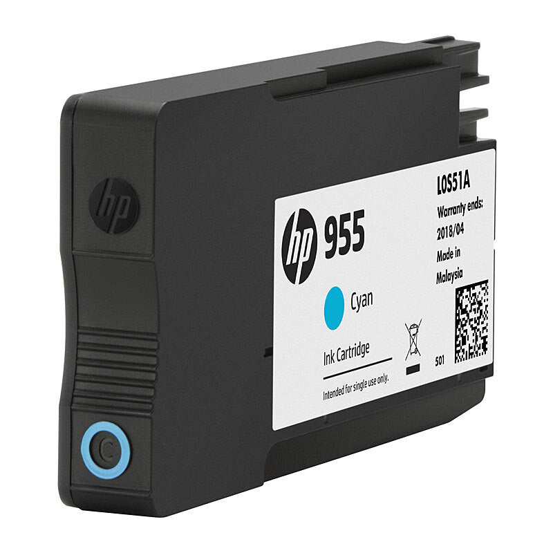 HP L0S51AA 955 CYAN INK CARTRIDGE