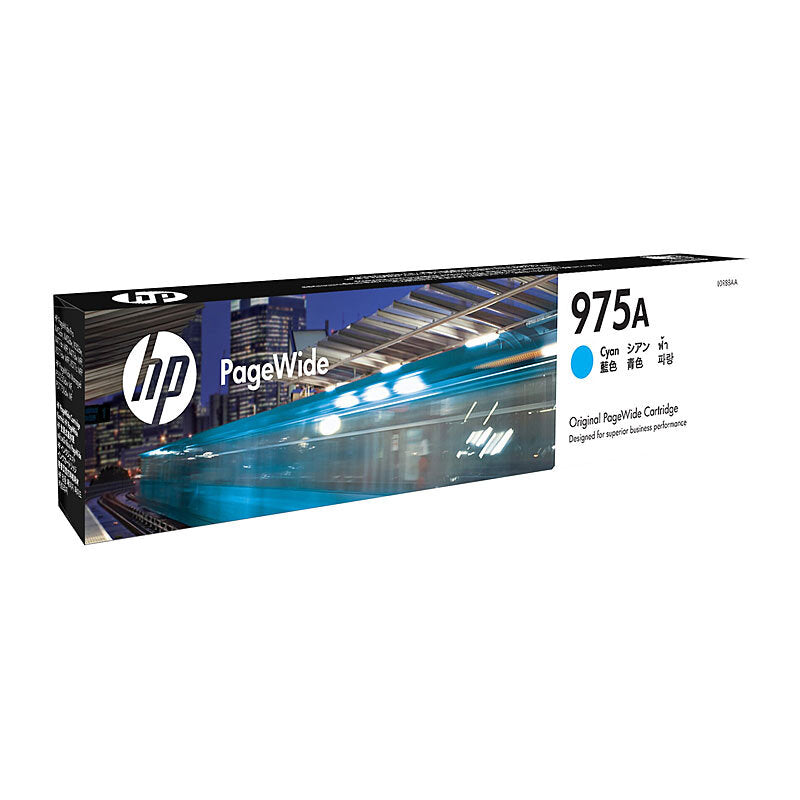 HP L0R88AA 975A CYAN INK CARTRIDGE.