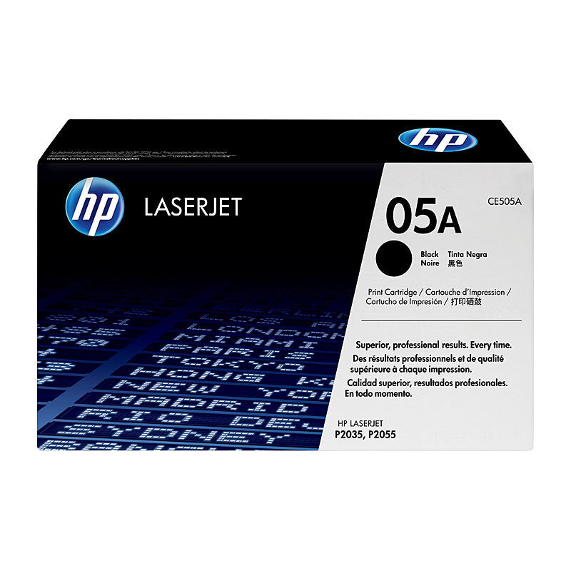 HP CE505A BLACK TONER CARTRIDGE STANDARD YIELD