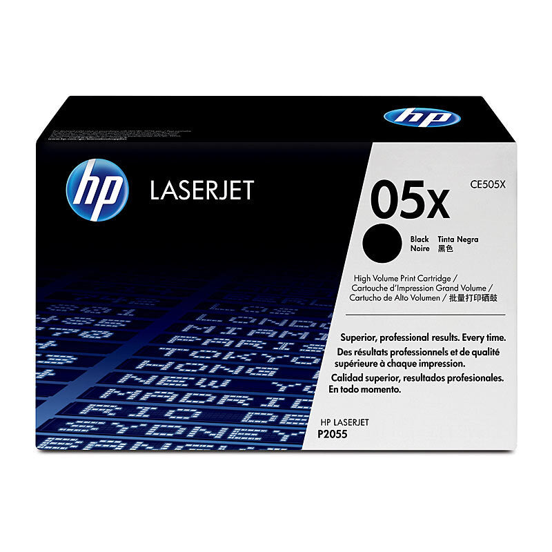 HP CE505X BLACK TONER CARTRIDGE HIGH YIELD