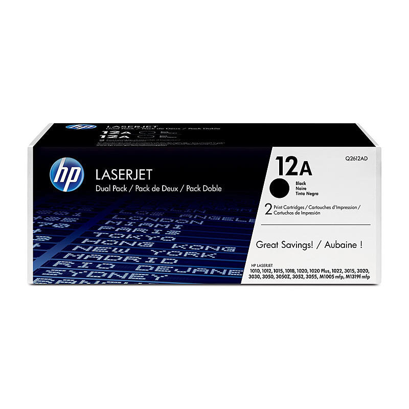 HP Q2612AD TONER CARTRIDGE TWINPACK