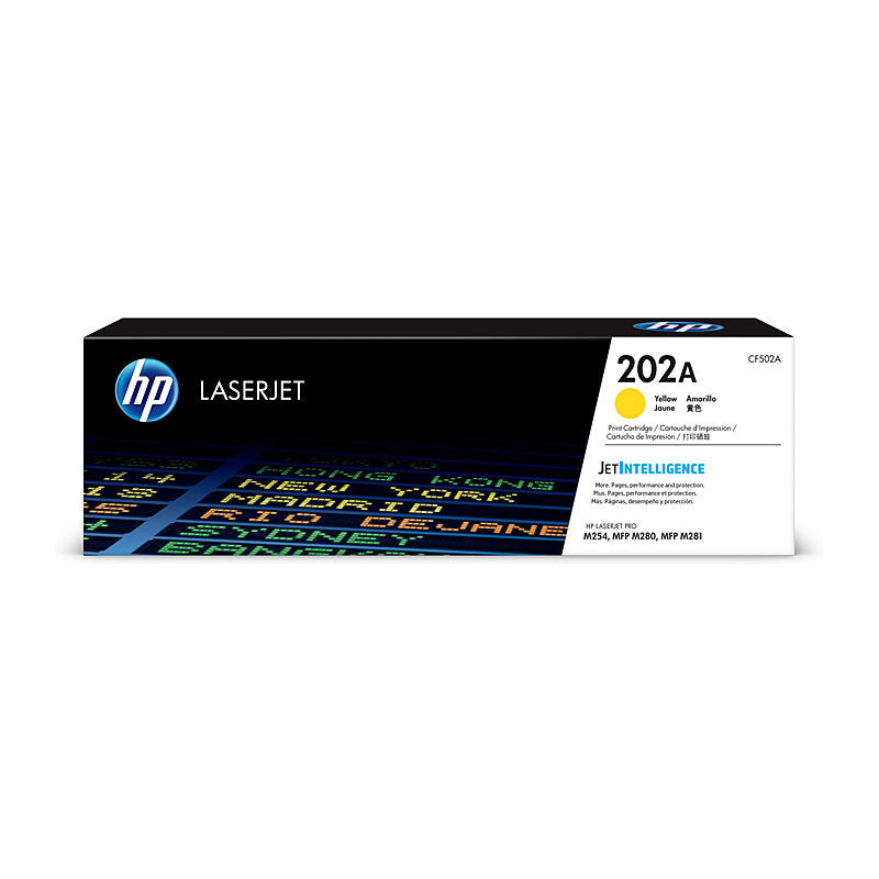 HP CF502A 202A YELLOW TONER CARTRIDGE