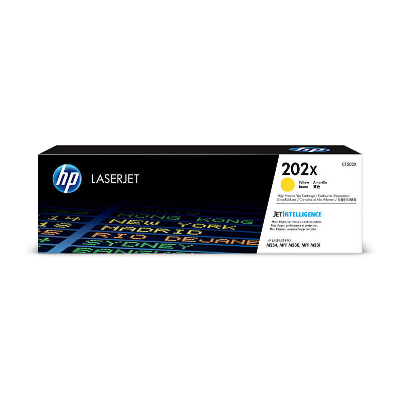 HP CF502X 202X YELLOW TONER CARTRIDGE
