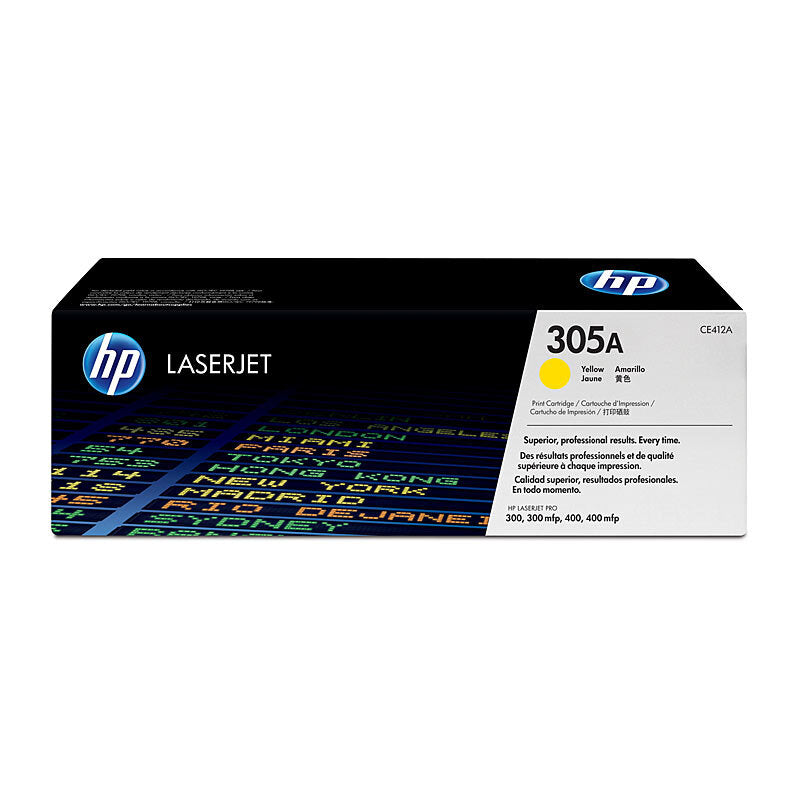 HP CE412A 305A YELLOW TONER CARTRIDGE