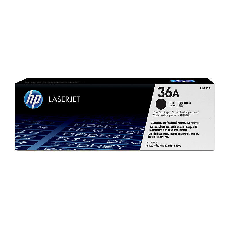 HP CB436A 36A BLACK TONER CARTRIDGE