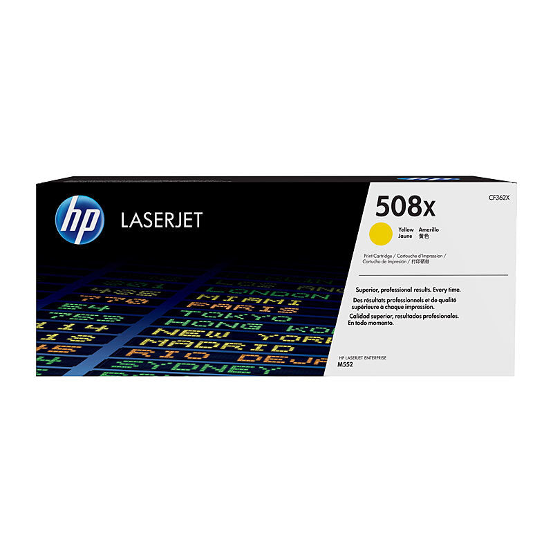HP CF362X 508X YELLOW TONER CARTRIDGE M553N M553X E57540 E55040 HIGH YIELD