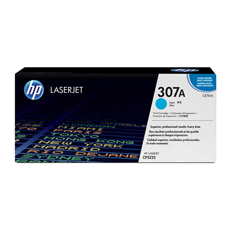 HP CE741A 307A CYAN TONER CARTRIDGE