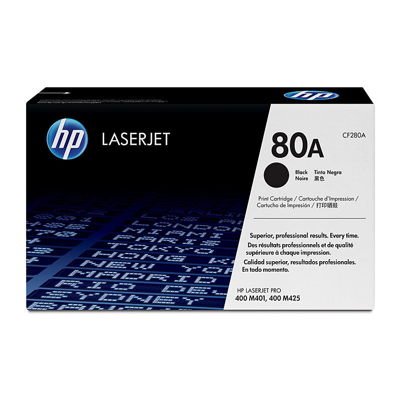 HP CF280A 80A M401 BLACK TONER CARTRIDGE  STANDARD YIELD