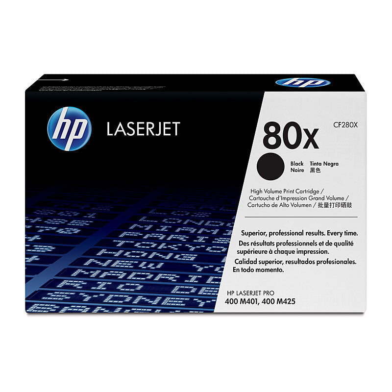 HP CF280X 80X M401 BLACK TONER CARTRIDGE  HIGH YIELD