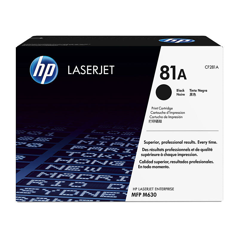 HP CF281A 81A BLACK TONER CARTRIDGE STANDARD YIELD