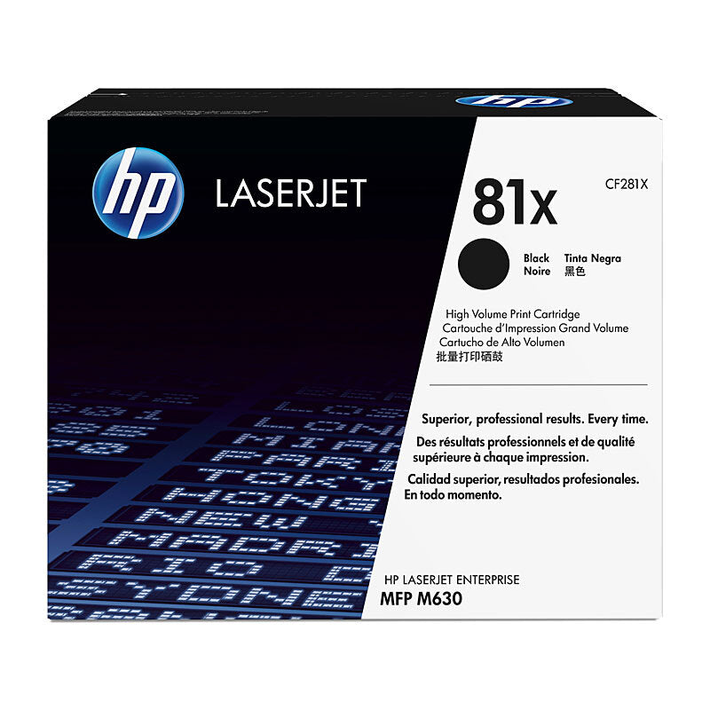 HP CF281X 81X BLACK TONER CARTRIDGE HIGH YIELD