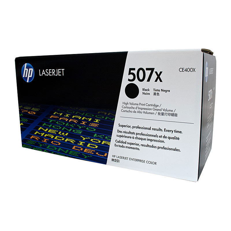 HP CE400X CE400YC 507X BLACK TONER CARTRIDGE HIGH YIELD