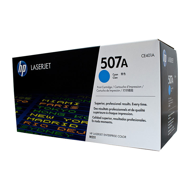 HP CE401A 507A CYAN TONER CARTRIDGE
