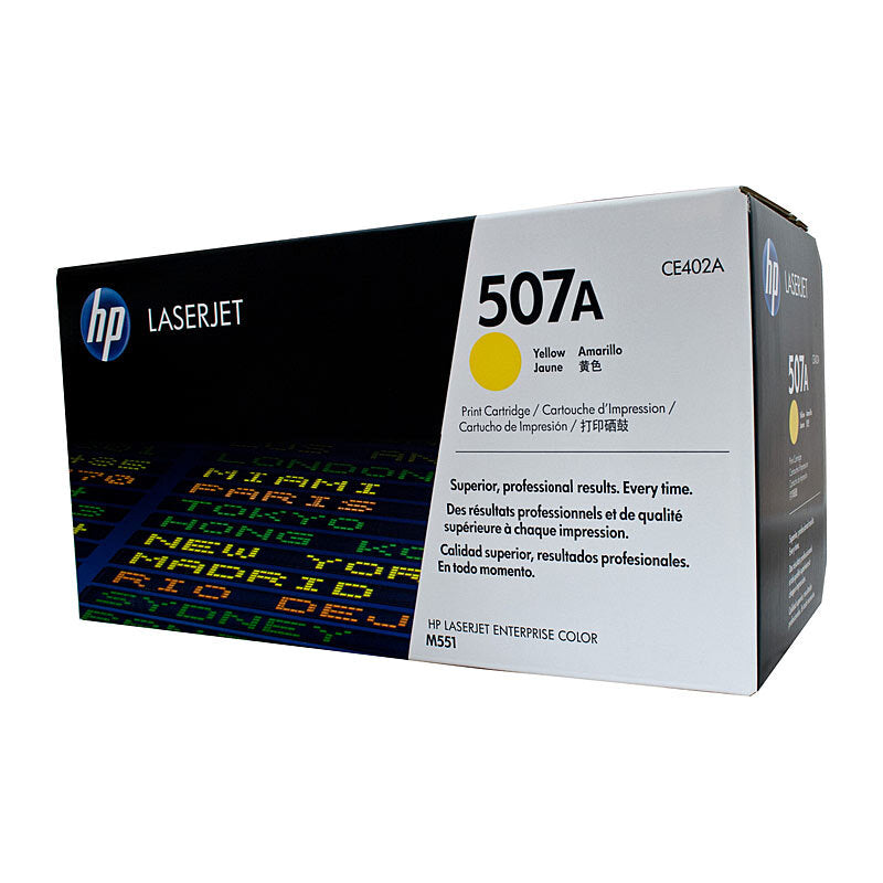 HP CE402A 507A YELLOW TONER CARTRIDGE