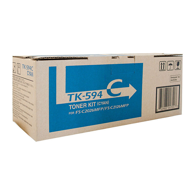 KYOCERA TK594 CYAN TONER CARTRIDGE FSC2126MFP