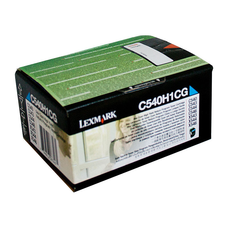 LEXMARK C540H1CG CYAN TONER C540 C543 X543 C544 X544 HIGH YIELD