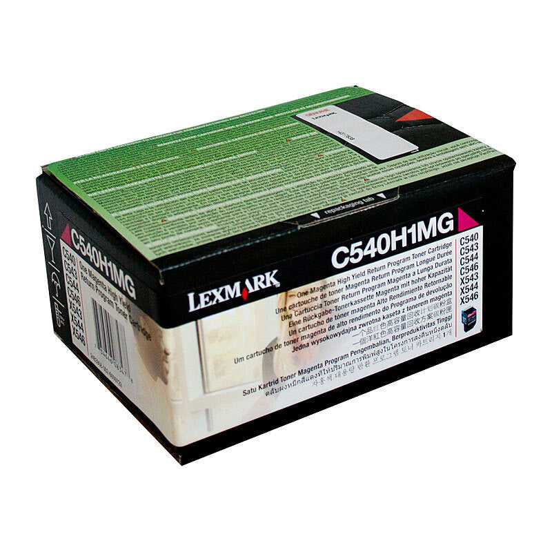 LEXMARK C540H1MG MAGENTA TONER C540 C543 X543 C544 X544 HIGH YIELD