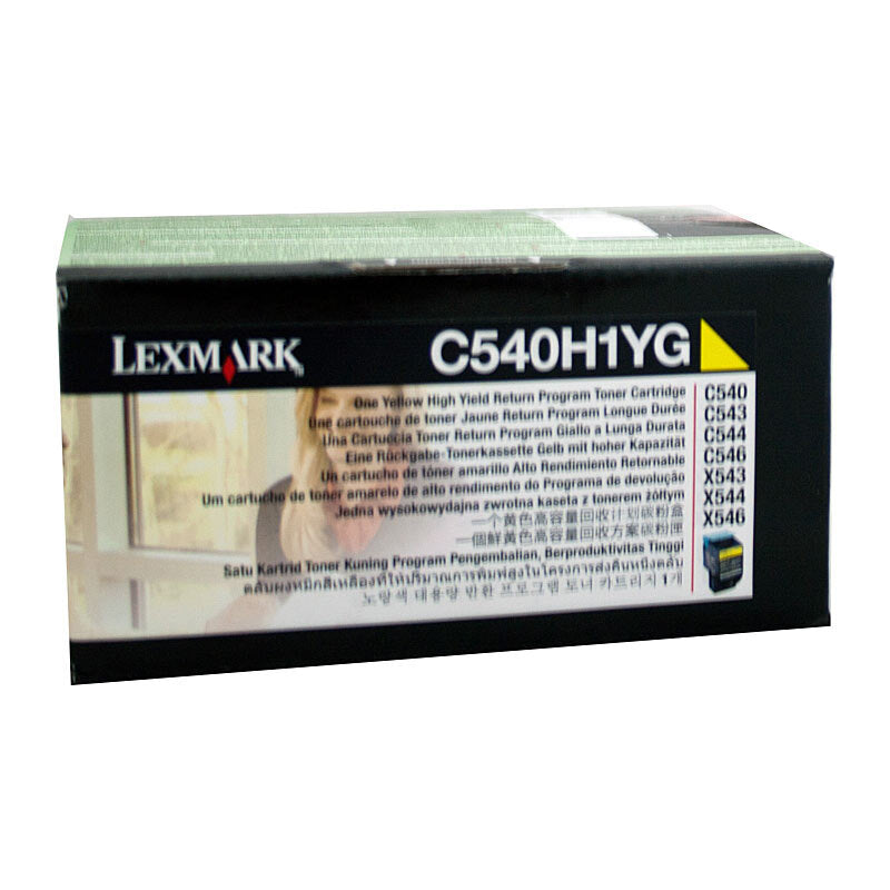 LEXMARK C540H1YG YELLOW TONER C540 C543 X543 C544 X544 HIGH YIELD