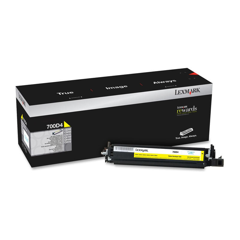 LEXMARK 70C0D40 700D4 YELLOW DEVELOPER