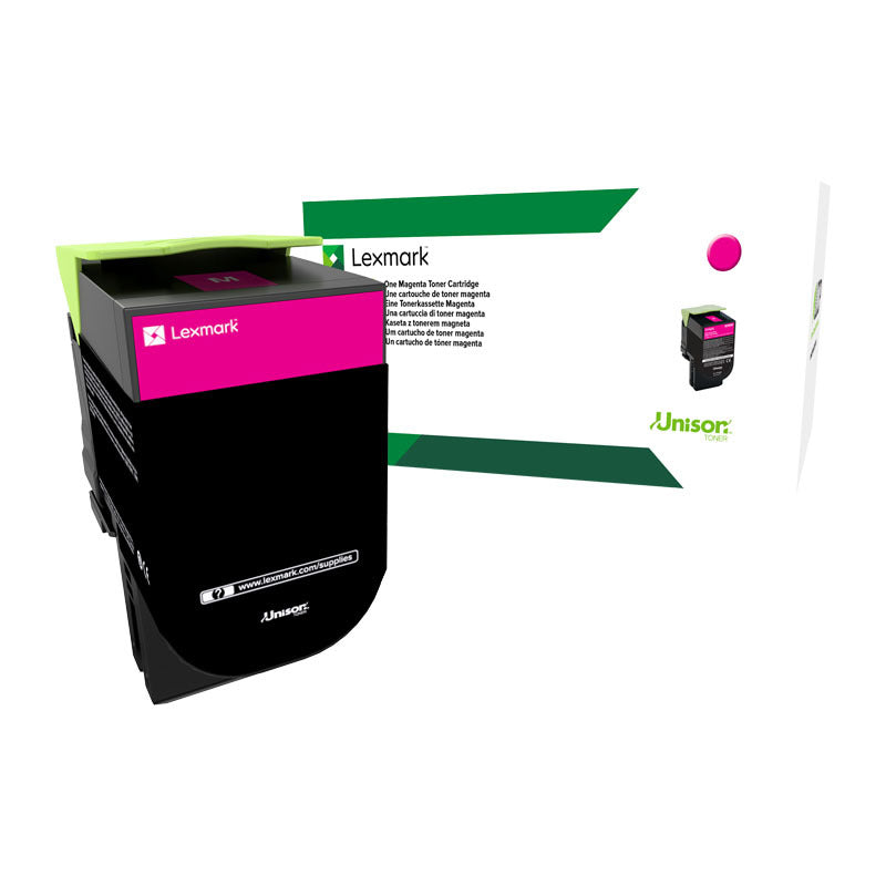 LEXMARK 70C80M0 708M MAGENTA TONER CARTRIDGE STANDARD YIELD