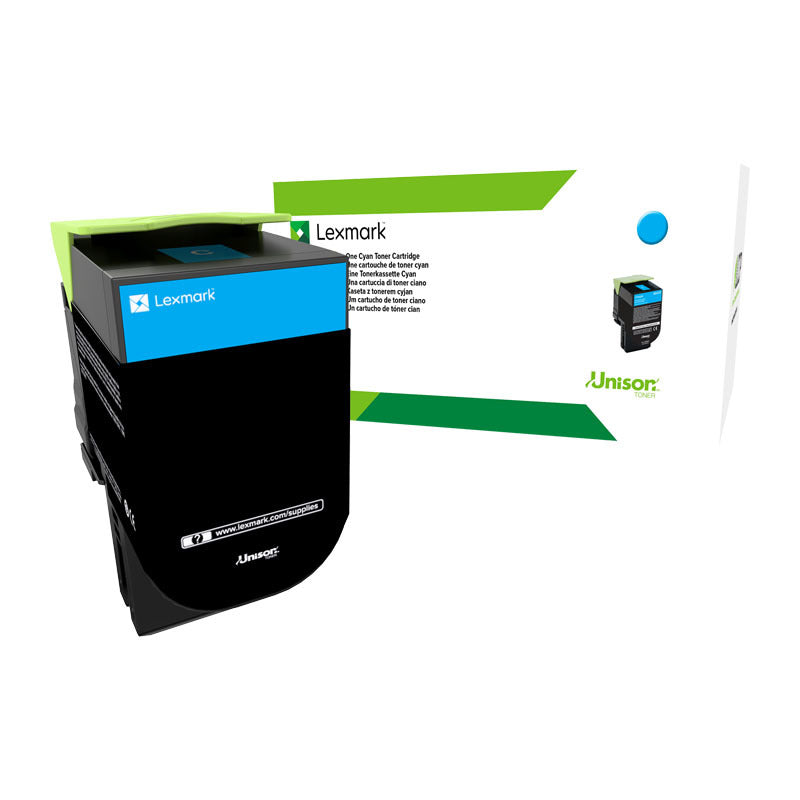 LEXMARK 70C8XC0 70C8XCE 708XC EXTRA HY CYAN TONER CARTRIDGE EXTRA HIGH YIELD