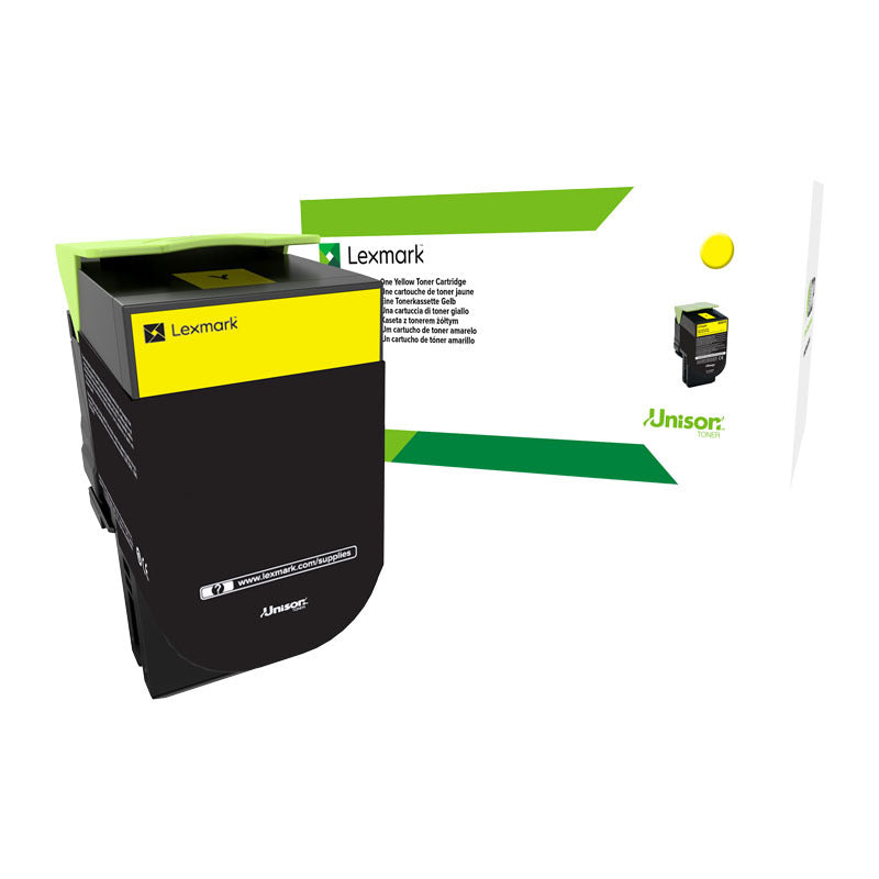LEXMARK 70C8XY0 70C8XYE 708XY EXTRA HY YELLOW TONER CARTRIDGE EXTRA HIGH YIELD