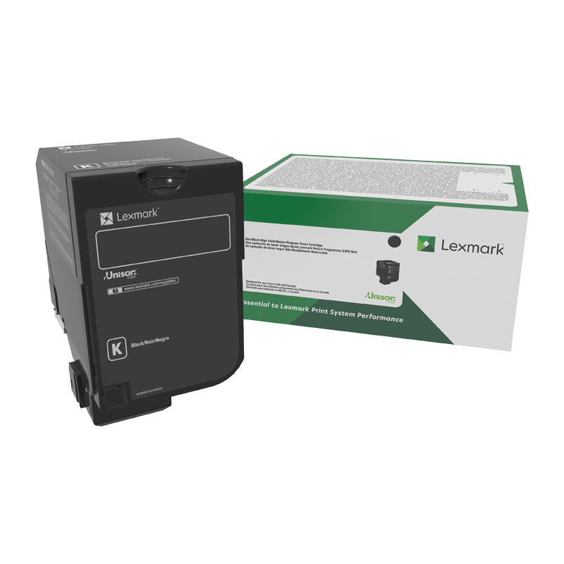 LEXMARK 74C6HK0 BLACK HY TONER CARTRIDGE CS725DE