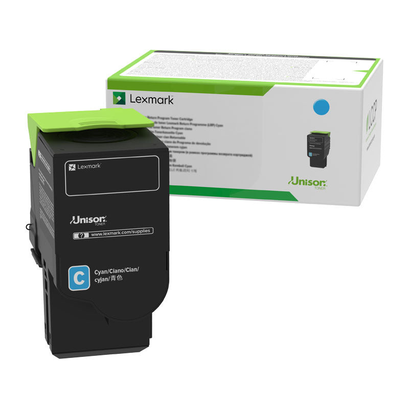 LEXMARK 78C6XCE CYAN EXTRA HIGH YIELD TONER CARTRIDGE